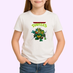 Tricou Teenage Mutant Ninja Turtles testoase ninja in lupta cu raul in oras, Copii | Dama | Barbat - Img 3