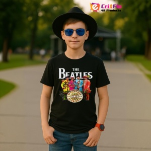 Tricou The Beatles - Sgt. Pepper, muzica Hip-Hop / Rap, Dama | Barbat | Copii, Culoare Negru - Img 6