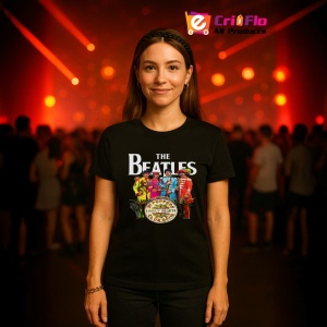 Tricou The Beatles - Sgt. Pepper, muzica Hip-Hop / Rap, Dama | Barbat | Copii, Culoare Negru - Img 12