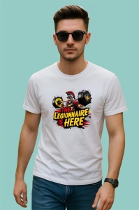 Tricou The Legionnaire Is Here Gladiator Gym, Copii | Dama | Barbat, culoare negru - Img 2