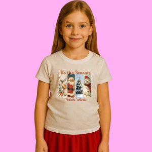 Tricou Tis The Season Set Pahare Ciocolata Calda, din bumbac 100%, tricou alb, Copii | Dama | Barbat - Img 2