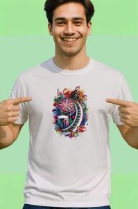 Tricou Tobe Colorate Energie Funk, Copii | Dama | Barbat, culoare negru