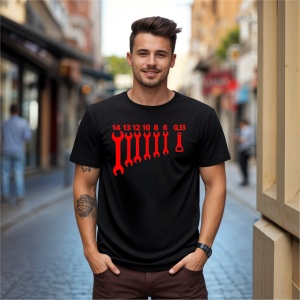 Tricou Trusa De chei a unui mecanic Negru, Copii | Dama | Barbat - Img 7