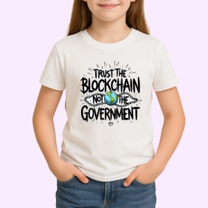 Tricou trust the blockchain not the government, crede in blockchain nu in guvern, Copii | Dama | Barbat - Img 3