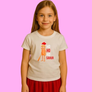 Tricou Tung Tung Tung Sahur 2 Ho Ho Ho, din bumbac 100%, tricou alb, Copii | Dama | Barbat