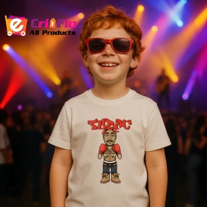 Tricou Tupac Cartoon Boxer, muzica INDIE, Dama | Barbat | Copii - Img 14