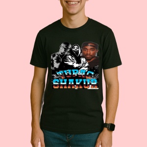 Tricou Tupac City Monochrome, muzica Indie Pop, Dama | Barbat | Copii, Culoare Negru - Img 3