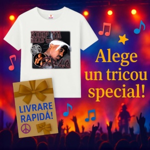 Tricou Tupac Keep Ya Head Up, muzica Not Applicable, Dama | Barbat | Copii - Img 11
