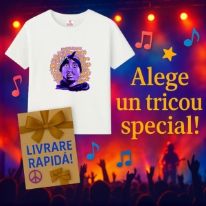 Tricou Tupac purple words face, muzica Pop, Dama | Barbat | Copii - Img 11