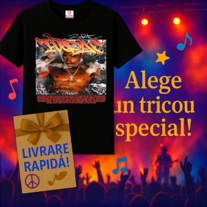 Tricou Tupac red flames, muzica Rap, Dama | Barbat | Copii, Culoare Negru - Img 7