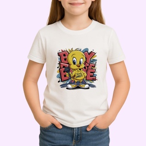 Tricou Tweety boy energy cu hanorac galben si sneakers urban Copii | Dama | Barbat Barbat - Img 4