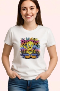 Tricou Tweety Rooster – Microfon și soare, look fresh Copii | Dama | Barbat Barbat - Img 4