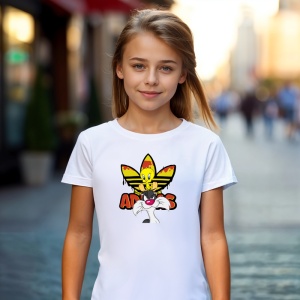 Tricou Tweety & Sylvester friends forever Tricou Alb - Copii | Dama | Barbat - Img 1