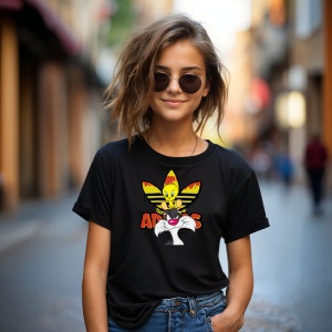 Tricou Tweety & Sylvester friends forever Tricou Negru - Copii | Dama | Barbat