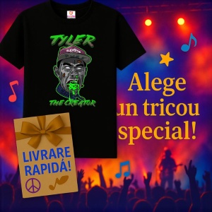 Tricou Tyler, The Creator - Green Drip, muzica Hip-Hop / Pop / Rock, Dama | Barbat | Copii, Culoare Negru - Img 7