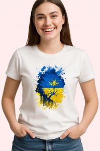 Tricou Ukraine Steag Splash Art, Copii | Dama | Barbat - Img 3