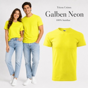 Tricou Unisex Damă / Bărbat Heavy New 137 – 100% Bumbac, Guler Rotund, 200 g/m², XS–5XL - Img 25