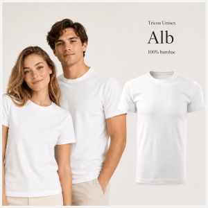 Tricou Unisex Damă/Bărbat Heavy New Free F37 – 100% Bumbac, Label Free, 200 g/m², XS–3XL - Img 12