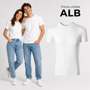 Tricou Unisex Damă și Bărbat model simplu tip Tommy - Img 12