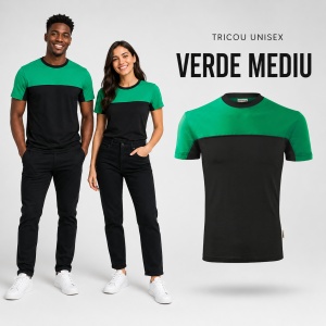 Tricou Unisex Damă și Bărbat Rimeck 109 Colormix, Bicolor, 100% Bumbac, 200 g/m², S–4XL - Img 19