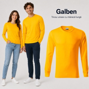 Tricou Unisex Damă și Bărbat Rimeck Resist LS R05, Mânecă Lungă, 100% Bumbac, 160 g/m², S–3XL - Img 12