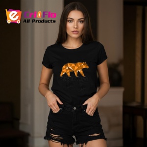 Tricou Urs Maro Adventure Geometric, Copii | Dama | Barbat, culoare negru - Img 10