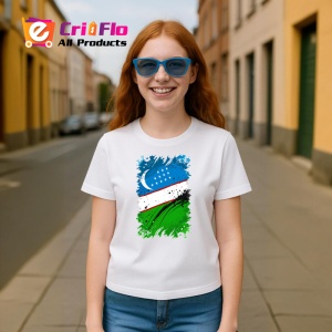Tricou Uzbekistan Steag Splash Art, Copii | Dama | Barbat - Img 9