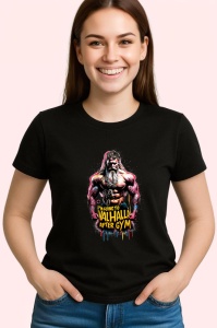 Tricou Valhalla After Gym Zeu Viking, Copii | Dama | Barbat, culoare negru - Img 3