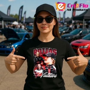 Tricou Valtteri Bottas Portret Masina Echipa Alfa Romeo Formula 1, Copii | Dama | Barbat - Img 6