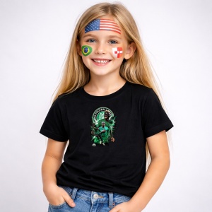 Tricou Victor Osimhen Nigeria World Cup Fifa 2026 V2, din bumbac 100%, tricou negru, Copii | Dama | Barbat