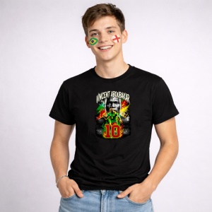 Tricou Vincent Aboubakar Cameroon World Cup Fifa 2026, din bumbac 100%, tricou negru, Copii | Dama | Barbat - Img 2