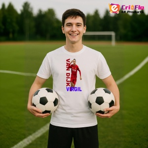 Tricou Virgil Van Dijk Liverpool - Copii | Dama | Barbat - Img 3