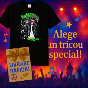 Tricou Wiz Khalifa Imagine concert, muzica Hip-Hop / Trap, Dama | Barbat | Copii, Culoare Negru - Img 15