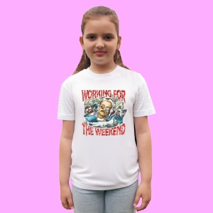 Tricou Working for the Weekend - Cartoon, muzica Hip-Hop / Trap, Dama | Barbat | Copii - Img 3
