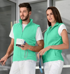 Veste Polar damă și bărbat verde menta