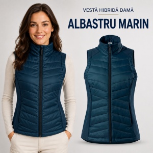 Vestă Damă tip Jachetă Hibridă Matlasată și Softshell – Cross 558 - Img 11