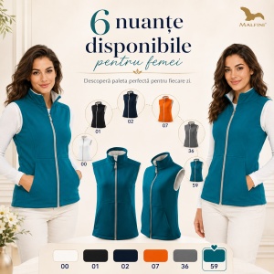 Vestă Damă tip Jachetă Softshell fără Mâneci, Elastică și Călduroasă – Vision 516 - Img 5