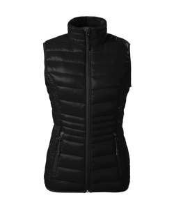 Vesta dama material vatuit si calduros de culoare negru