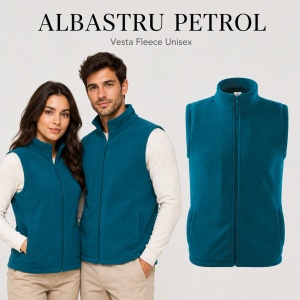 Vestă Polar Fleece Unisex Damă Bărbat Călduroasă cu Fermoar Malfini Next 518 - Img 14