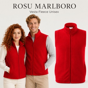 Vestă Polar Fleece Unisex Damă Bărbat Călduroasă cu Fermoar Malfini Next 518 - Img 24