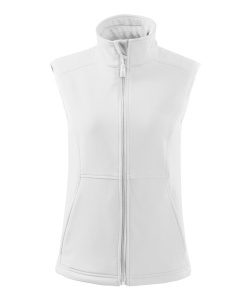 Vesta softshell pentru dama de culoare alb