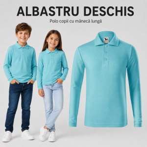 Bluză Polo Copii Simplă pentru Uniforma Școlară - Img 12