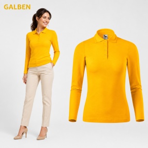 Bluză Polo Damă cu Mânecă Lungă, Slim Fit, Cambrată, Guler Pique Polo, 10 Culori, XS–2XL - Img 12