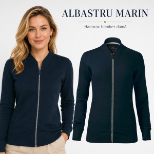 Bluza Premium Damă Tip Bomber cu Fermoar Malfini 454 – 320 g/m² - Img 11