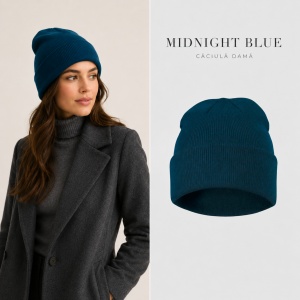 Căciulă Damă tip Beanie, Călduroasă, Tricotată și Modernă – Beanie 315 - Img 17