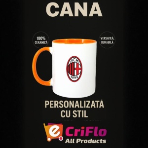 Cana AC Milan Italia , cu logoul stema echipei, Cadoul Perfect - Img 40