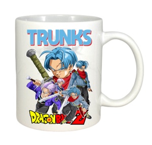Cana alba pentru copii personalizata personajul Trunks Dragon Ball Z - cadou - Img 3