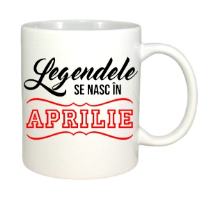 Cana alba personalizata cu textul Legendele se nasc in - Img 9