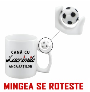 Cana Antistres Personalizată cu textul: Cana cu Lacrimile Angajatilor - Img 2