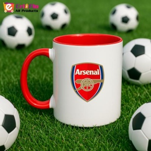 Cana Arsenal FC Anglia , cu logoul stema echipei, Cadoul Perfect - Img 46